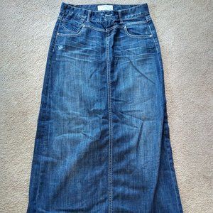 Maurices Long Denim Skirt
